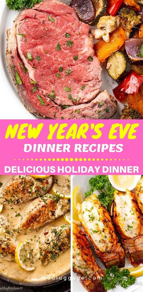 New Year's Eve Dinner Recipes - The Best Holiday Dinner Ideas - | Dinner recipes, New years eve ...