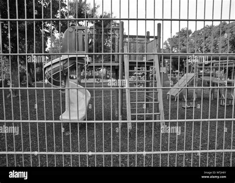 No people playground Black and White Stock Photos & Images - Alamy