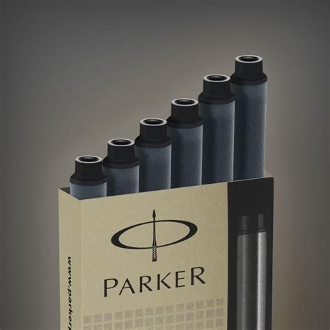 PARKER QUINK Long Fountain Pen Ink Refill Cartridges, Black, 5 Count | Pen ink & refills ...