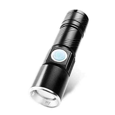 Portable Mini USB Rechargeable Flashlight Multifunctional Torch Waterproof IPX6 for Outdoor ...