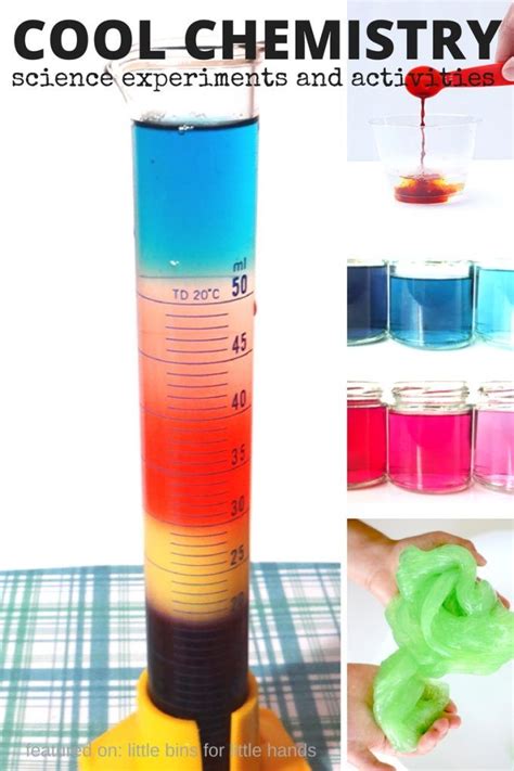 65 Amazing Chemistry Experiments for Kids - Little Bins for Little Hands | Chemistry activities ...