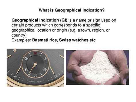 Geographical indications