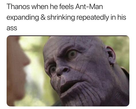 He feels the gape | Ant-Man Will Defeat Thanos by Crawling Up His Butt and Expanding | Know Your ...