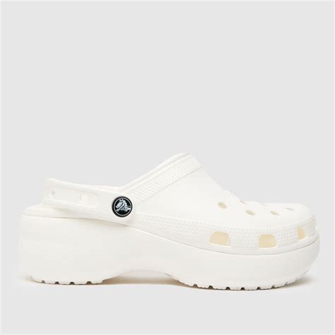 Crocs White Classic Platform Sandals - ShoeFreak