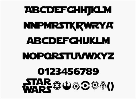 Clip Art Free Star Wars Fonts - Star Wars Font Transparent , Free ...