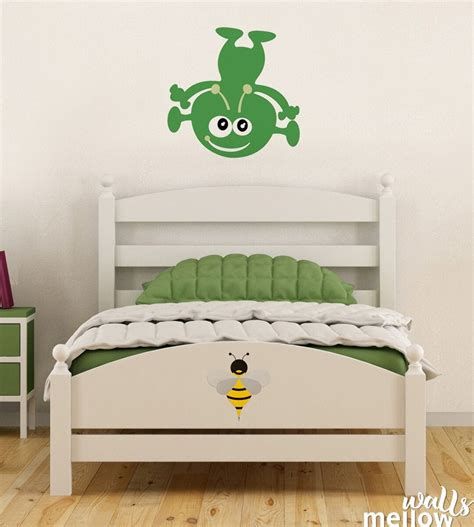 Alien Vinyl Wall Decal for Outer Space Colorful Wall Decals - Etsy