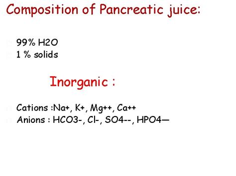 Pancreas Pancreatic juice 1 to 1 5 L