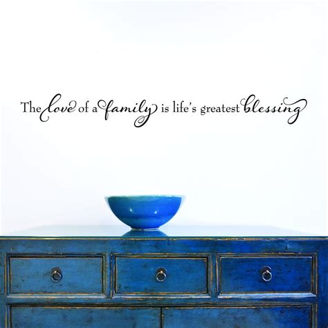 Life's Greatest Blessing Elegant Wall Quotes™ Decal | WallQuotes.com