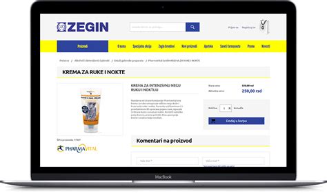 Zegin pharmacy - Portfolio of website