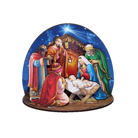 3-D NATIVITY SCENE PUZZLE - San Francis