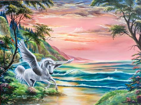 Pegasus painting by Jean PS Cathcart Pegasus, Fairies, Warriors, Ps, Unicorn, Angels, Jean ...