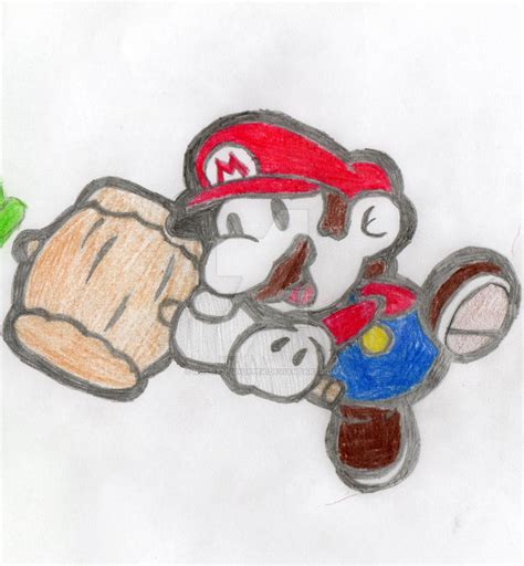 mario hand drawn by russian-shopper on DeviantArt