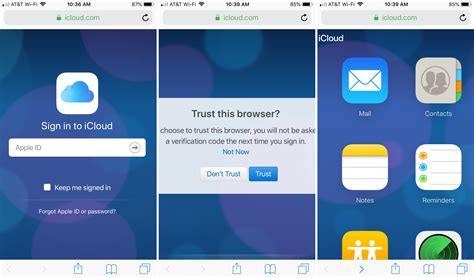 How to log into iCloud.com on your iPhone or iPad