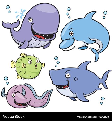 Sea animal Royalty Free Vector Image - VectorStock