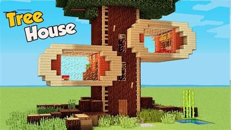 Minecraft: How To Build A 4 Players Tree House Tutorial (Easy ...