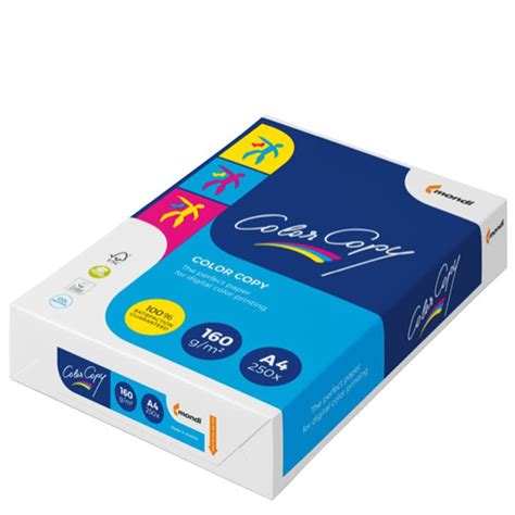 Mondi Colour Copy A4 Printer Paper 160gsm White Pack 250 | Winc