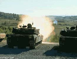 Download Cannon Military Tank Explosion Battlefield Gif