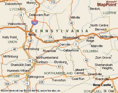 Danville, Pennsylvania Area Map & More