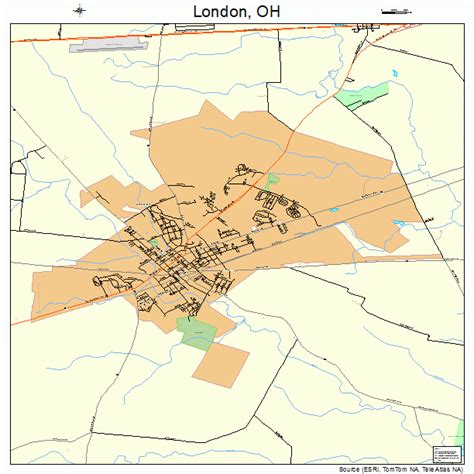 Map Of London Ohio - Amanda Marigold