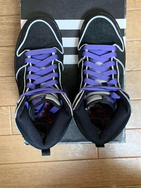 16 Nike Dunk High Elite Sb Purple Box Black Black Whi… - Gem