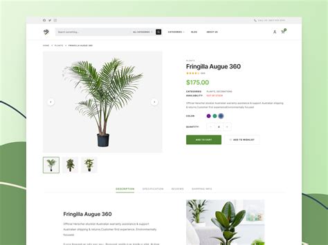 Shopify Ecommerce Store Template - Product Page by Patryk Michalski for Clean Commit on Dribbble