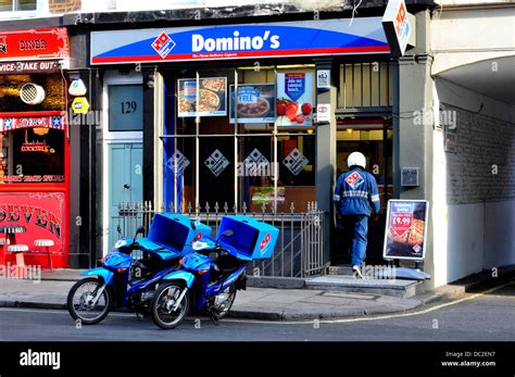 A general view of Domino's Pizza restaurant in central London, UK Stock ...