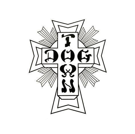 Dogtown 70s Cross Logo Sticker – Dogtown X Suicidal