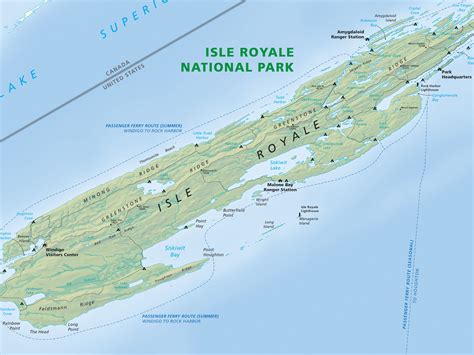 Isle Royale Map by Aaron Taveras on Dribbble