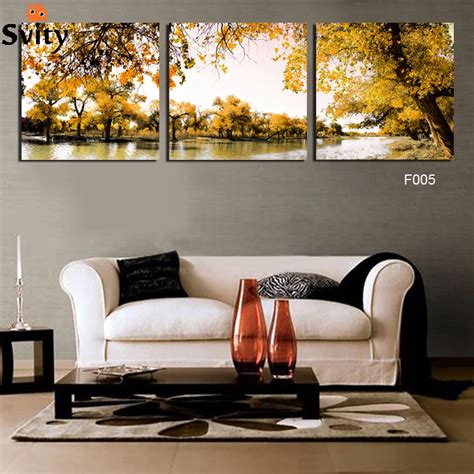 3 piece wall art pictures on landscape canvas for living room modern ...