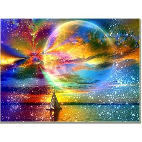 5D Diamond Painting Rainbow Eagle Kit - Bonanza Marketplace