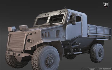 Foxhound vehicle - Portfolio piece — polycount