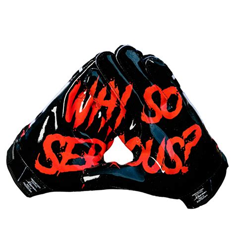 The Joker: Black Football Gloves - VPS3 by Phenom Elite – Phenom Elite Brand