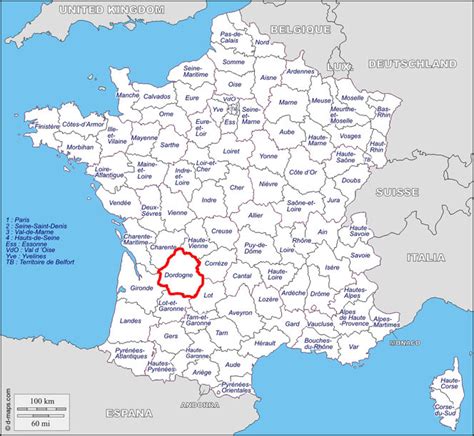 Map Of France Dordogne Area - Best Map of Middle Earth