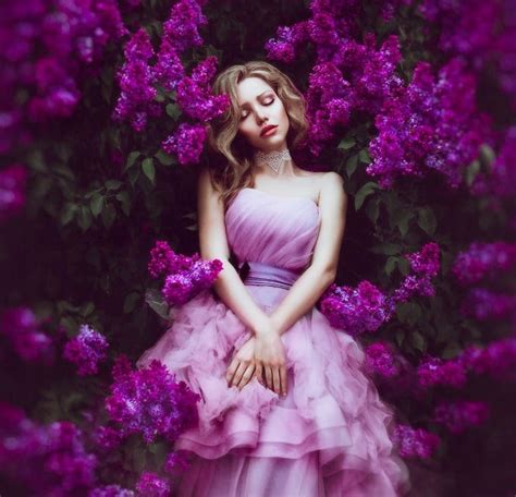 free download | Purple Dreams, dreamy, purple, girl, flowers, bonito, HD wallpaper | Peakpx