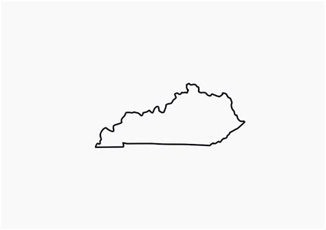 Kentucky SVG Kentucky Outline Svg Kentucky SVG Outline of Kentucky Svg ...