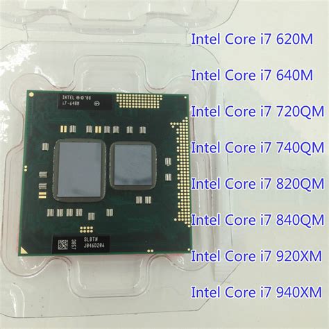 Intel Core i7 620M,i7 640M,i7 720QM,i7 740QM,i7 820QM,i7 840QM,i7 920XM,CPU | eBay