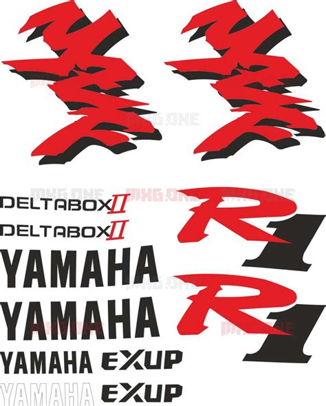 Yamaha YZF-R1 1998 TXT stickers set - MXG.ONE - Best moto decals