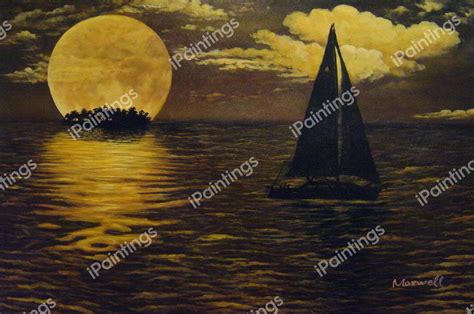 Sailing At Sunset Painting by Our Originals Reproduction | iPaintings.com