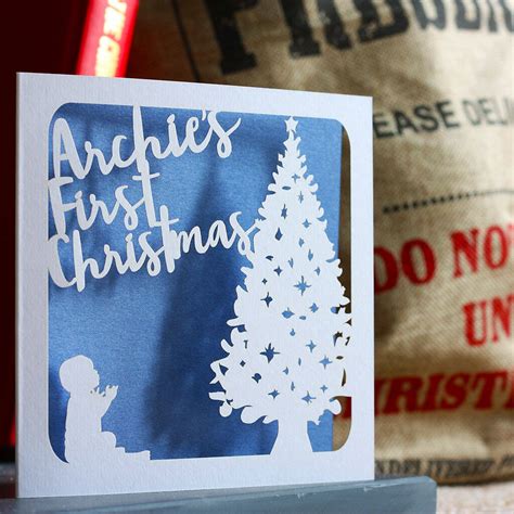 Personalised First Christmas Card By Whole In The Middle | notonthehighstreet.com