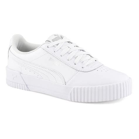 Puma Women's Carina L Snake FS Sneaker - Whit | SoftMoc.com