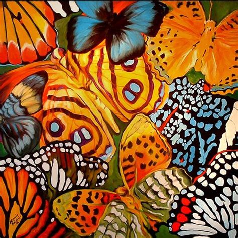 BUTTERFLY ABSTRACT - by Marcia Baldwin from COMMISSIONED PAINTINGS