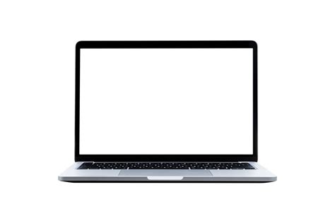 Laptop computer with blank transparent screen and background- PNG ...