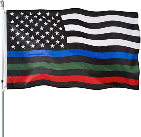 Black And White American Flag Green Stripe Meaning - Hannah Thoma's Coloring Pages