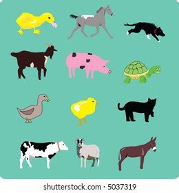 Farm Animal Vector Collection Stock Vector (Royalty Free) 5037319 ...