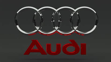 Audi Logo 3d