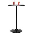 Amazon.com: Round Bar Table 40" Height Modern Pub Table with Solid Top ...