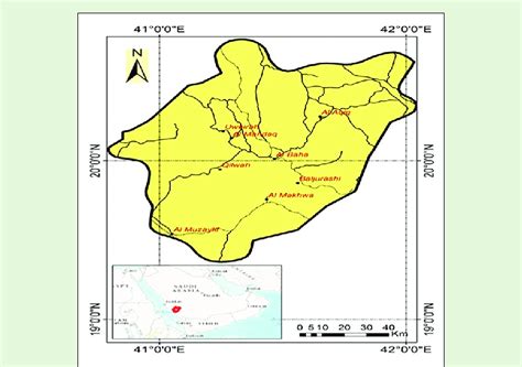 Map of Al Bahah region | Download Scientific Diagram