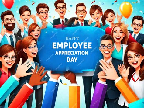 Premium PSD | Employee appreciation day template background for ...