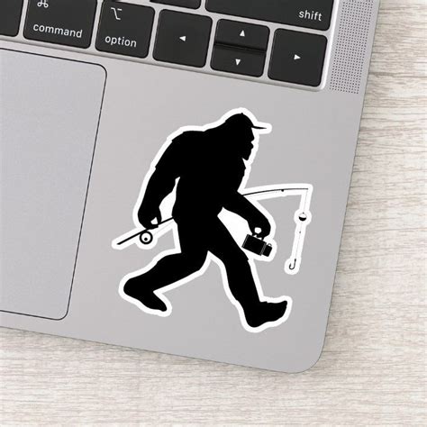 Funny Fishing Sasquatch Sticker Decal | Zazzle | Fishing decals, Fishing humor, Fishing outfits