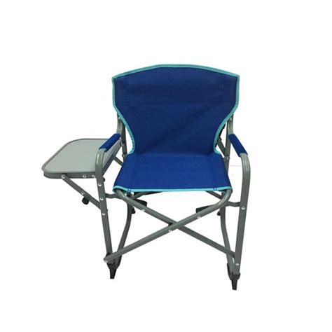 Junior Blue Outdoor Director Chair With Side Folding Table For Kids ...